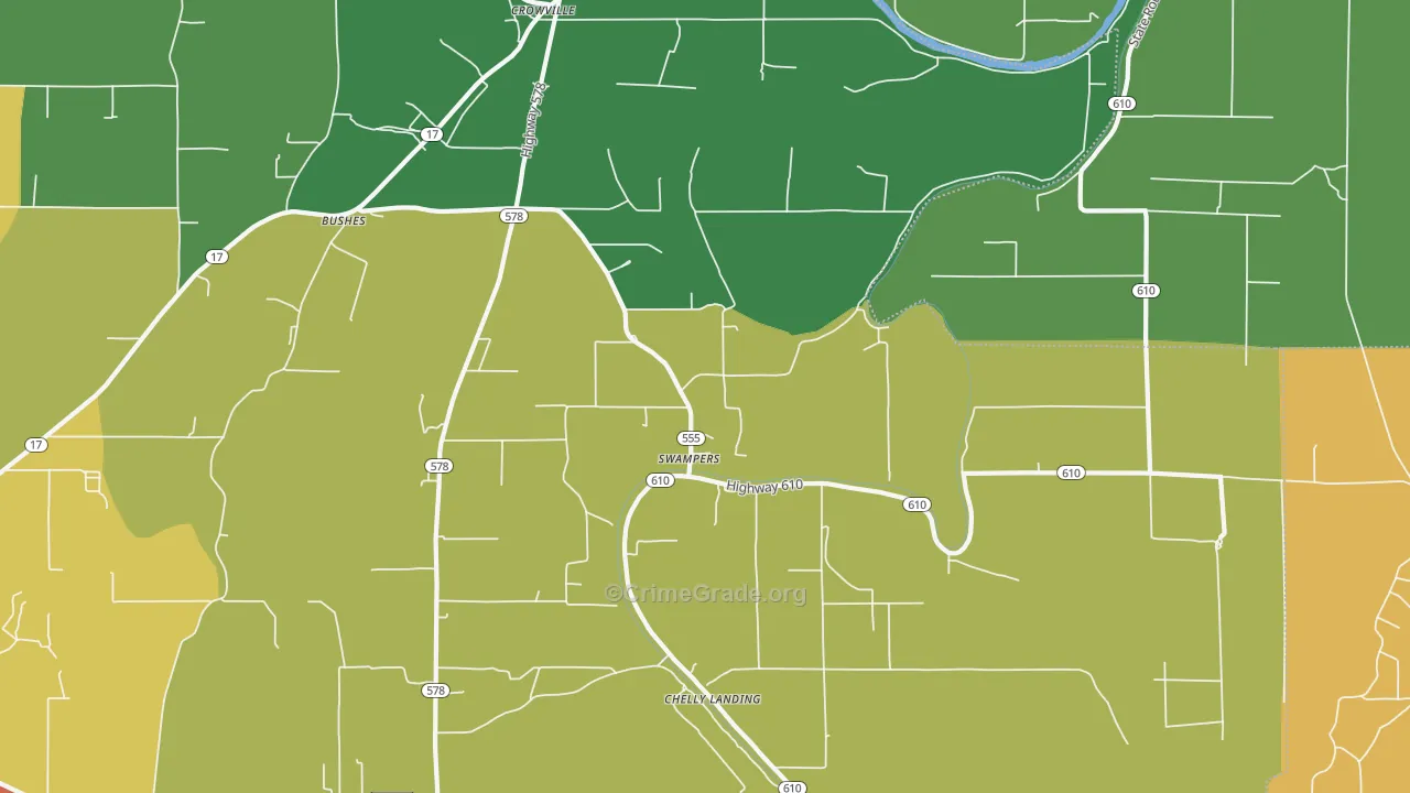 Swampers, LA Map of Vandalism Rates