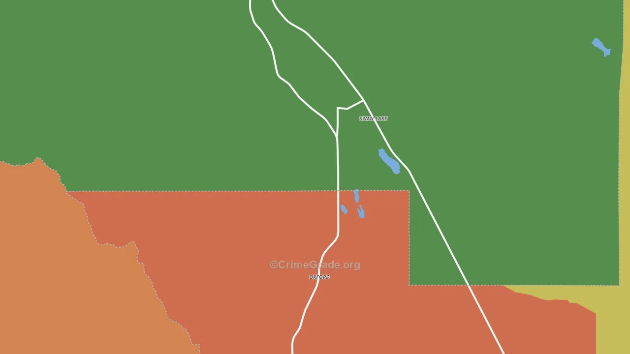 Swanlake, ID Map of Vandalism Rates