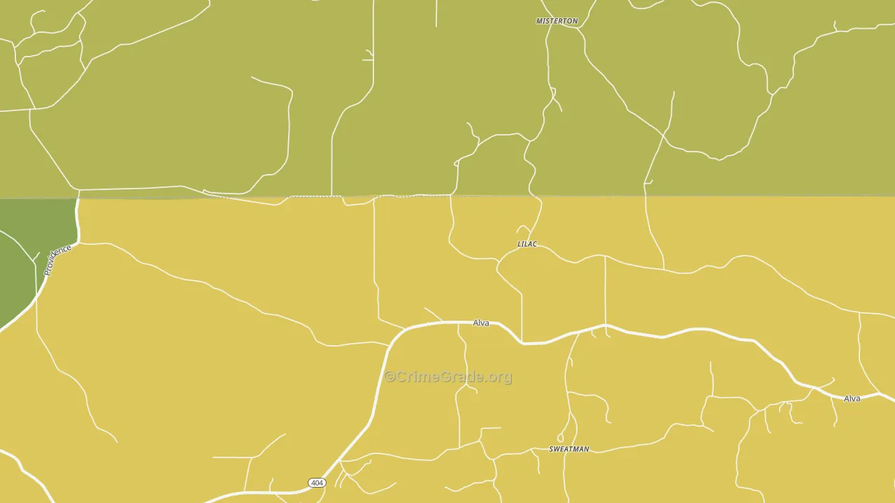 Sweatman, MS Map of Vandalism Rates