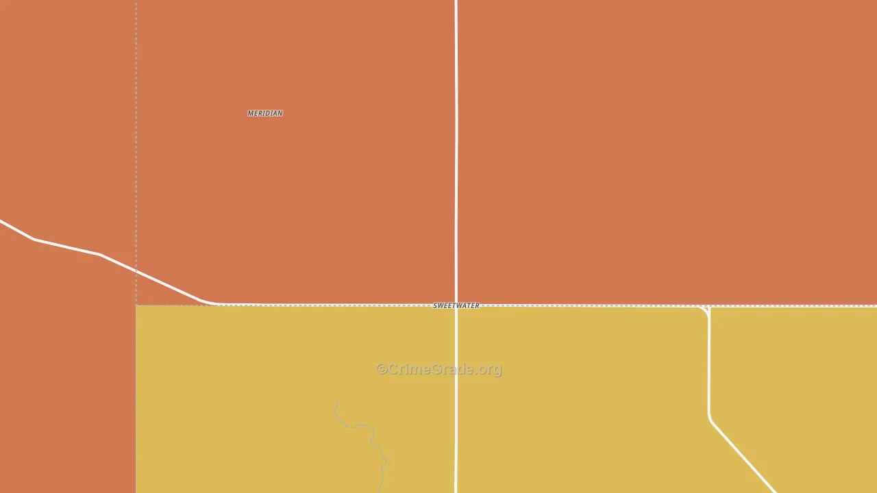 Sweetwater, OK Map of Vandalism Rates