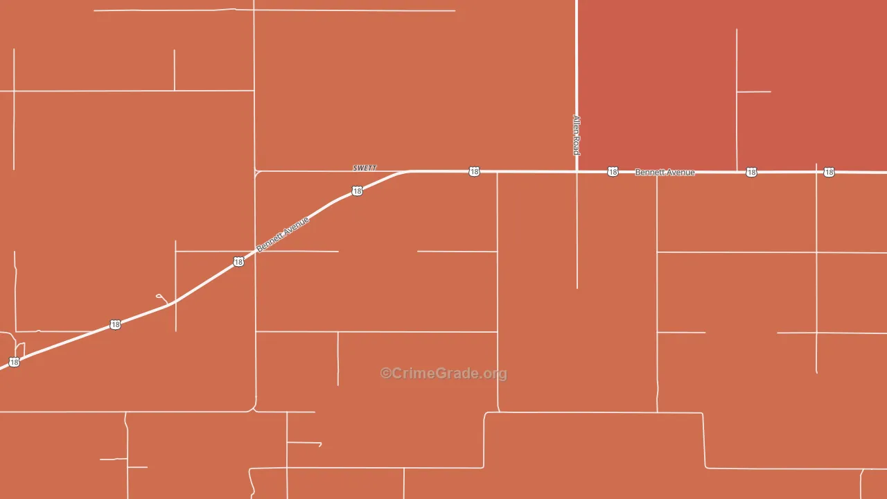 Swett, SD Map of Vandalism Rates