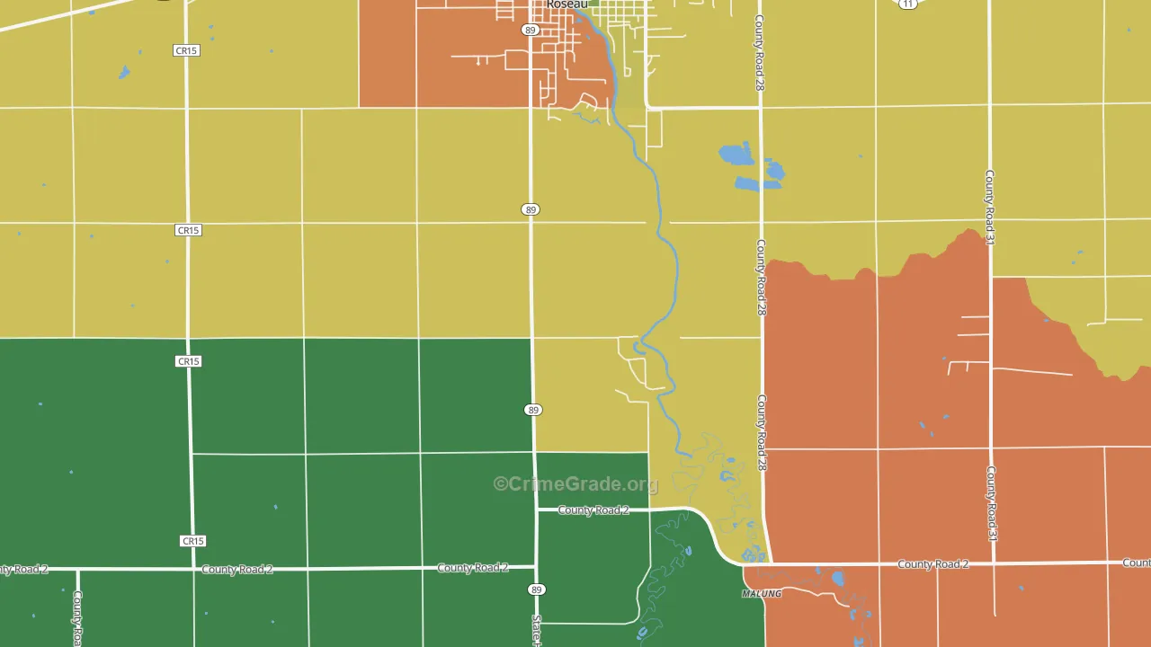 Swift, MN Map of Vandalism Rates