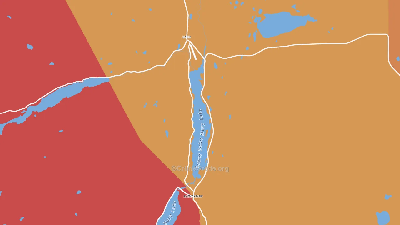 Swiftcurrent, MT Map of Vandalism Rates