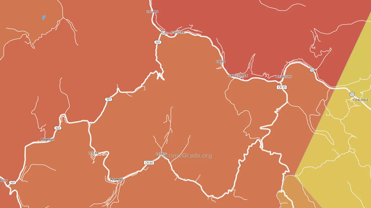 Switchback, WV Map of Vandalism Rates