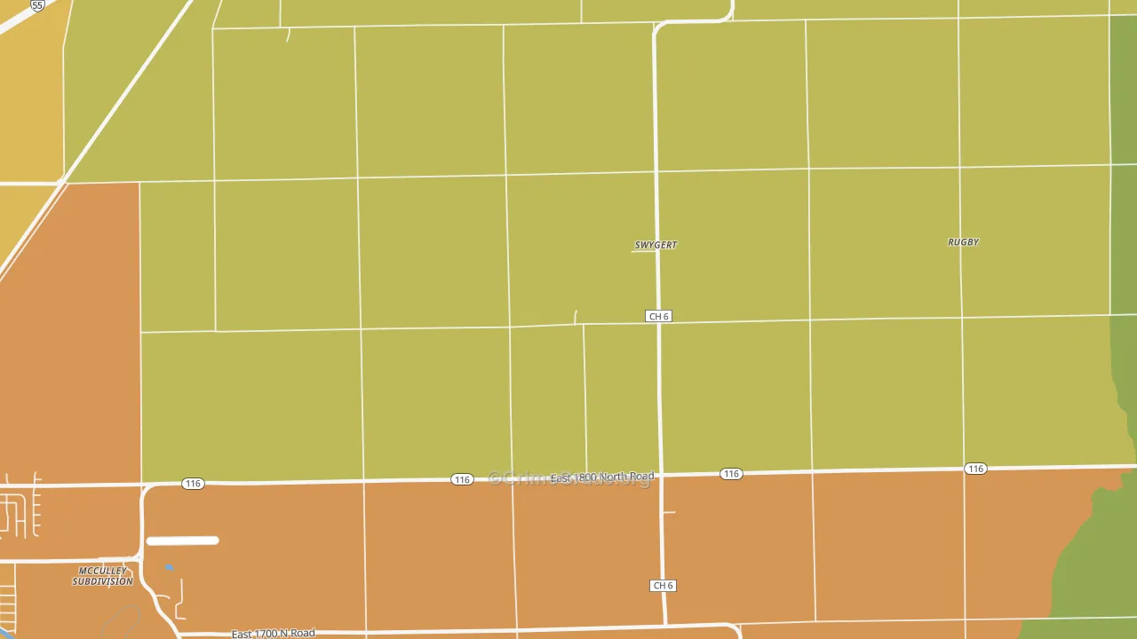 Swygert, IL Map of Vandalism Rates