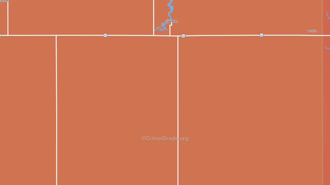 Sykeston, ND Map of Vandalism Rates