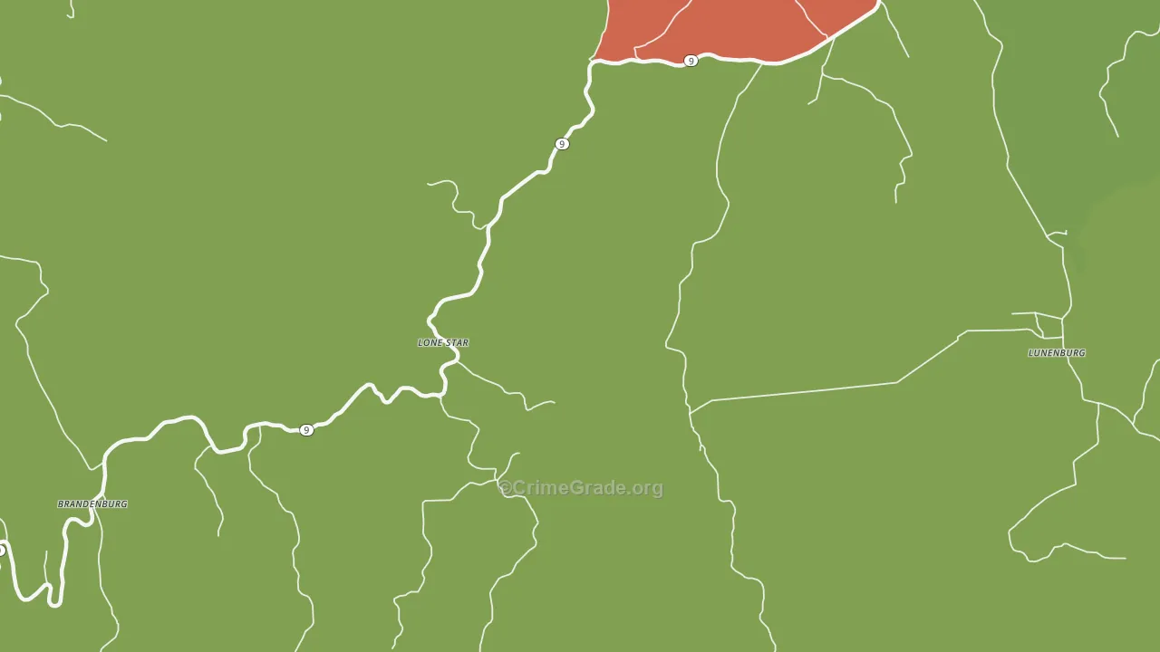 Sylamore, AR Map of Vandalism Rates