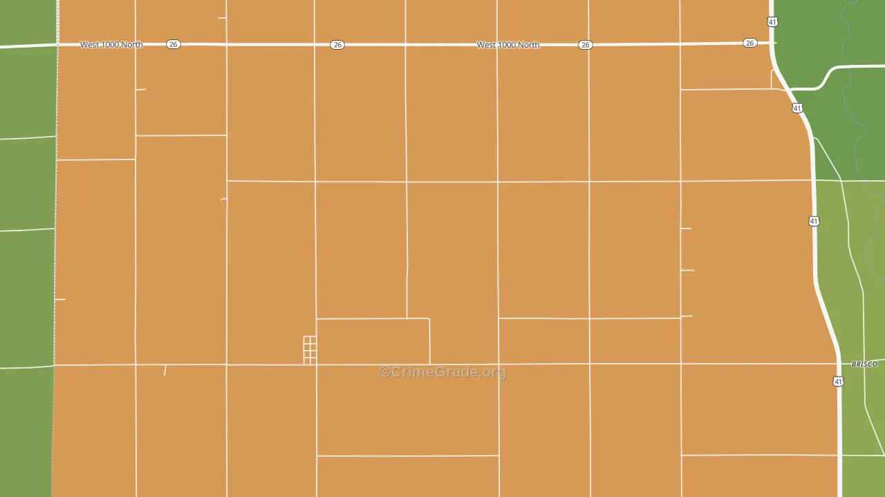 Tab, IN Map of Vandalism Rates