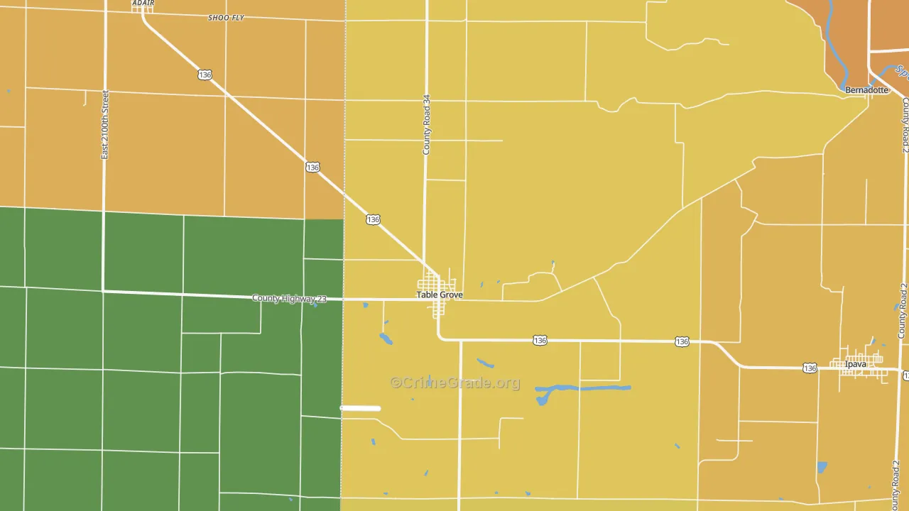 Table Grove, IL Map of Vandalism Rates