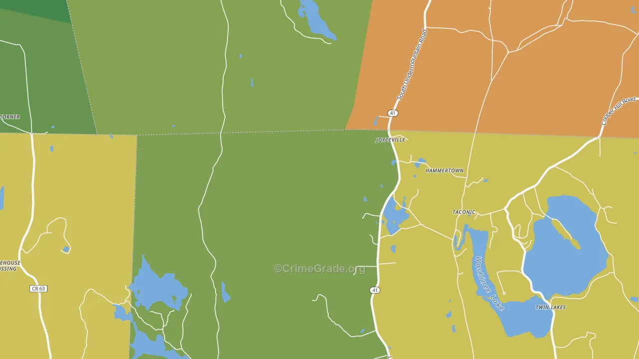 Taconic, CT Map of Vandalism Rates