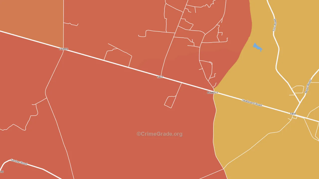 Taft, SC Map of Vandalism Rates
