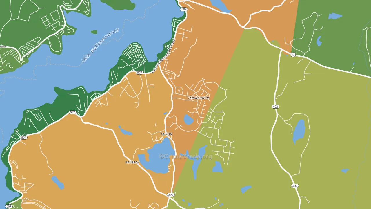 Tafton, PA Map of Vandalism Rates