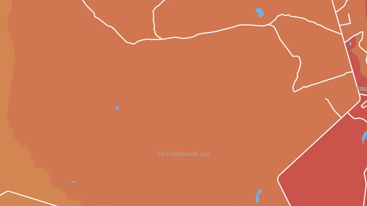 Tahchee, AZ Map of Vandalism Rates