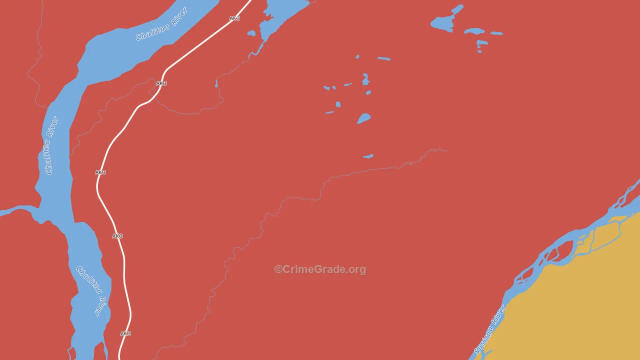 Takotna, AK Map of Vandalism Rates
