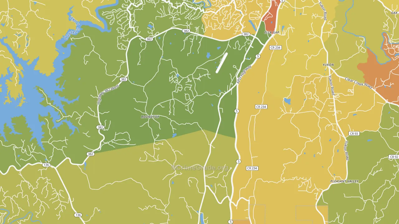 Talona, GA Map of Vandalism Rates