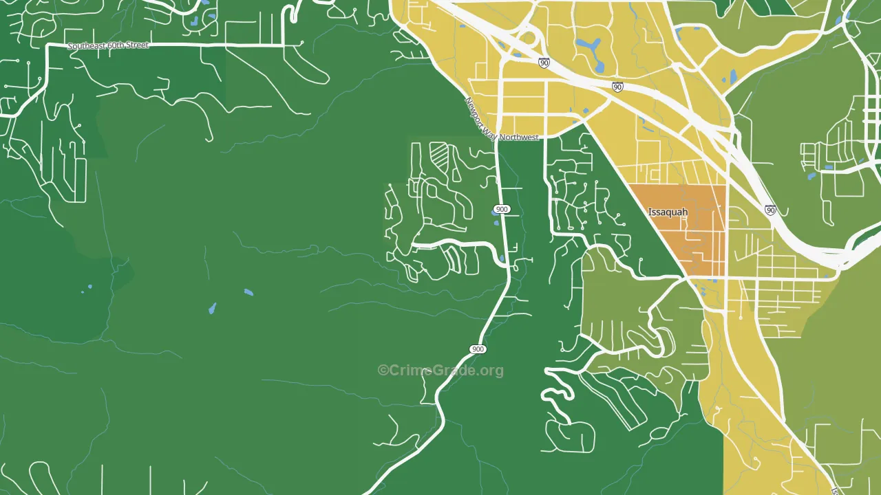 Talus, Issaquah, WA Map of Vandalism Rates