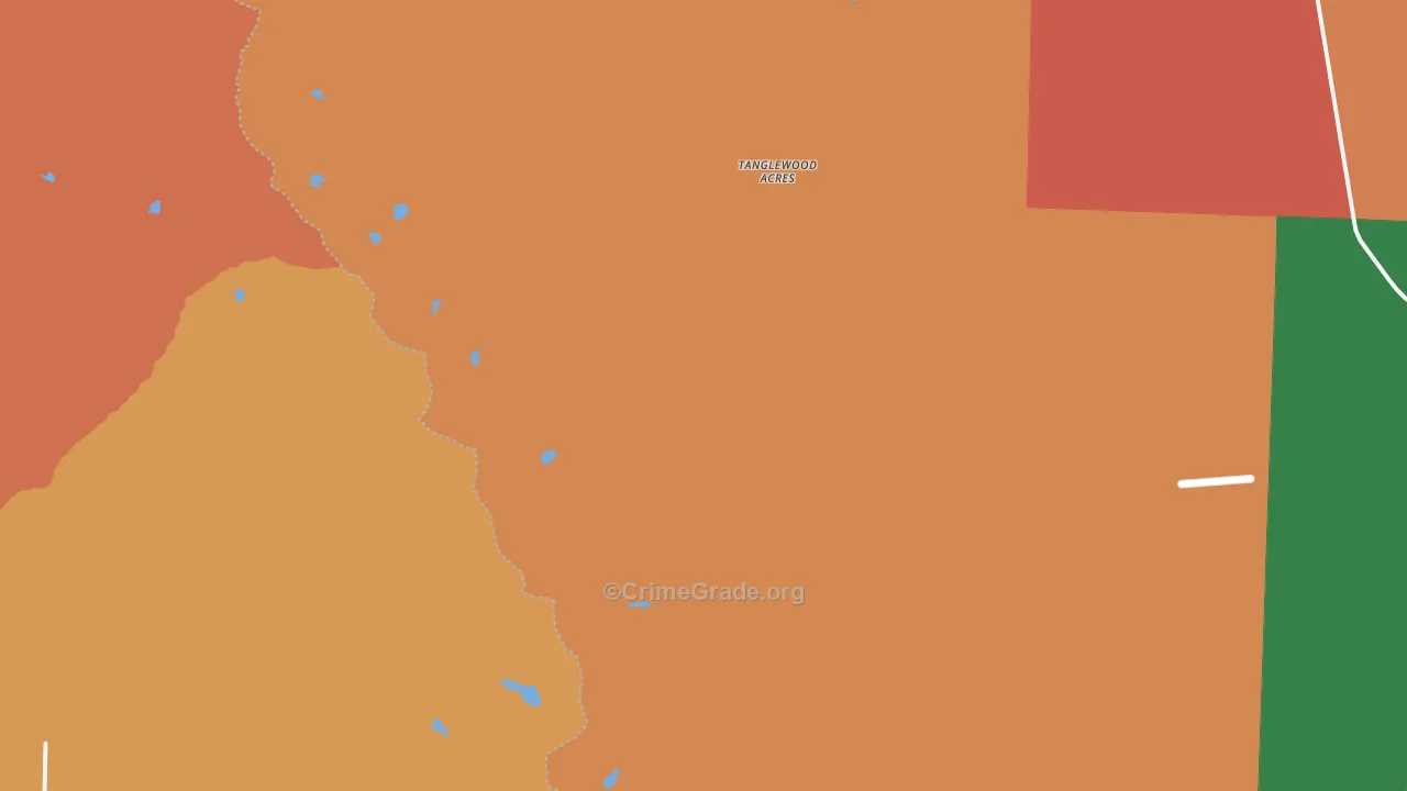 Tanglewood Acres, CO Map of Vandalism Rates