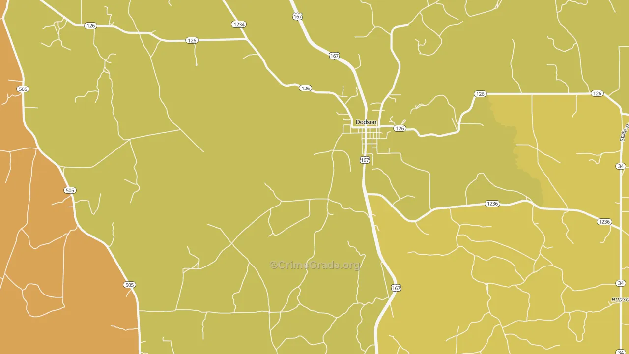 Tannehill, LA Map of Vandalism Rates