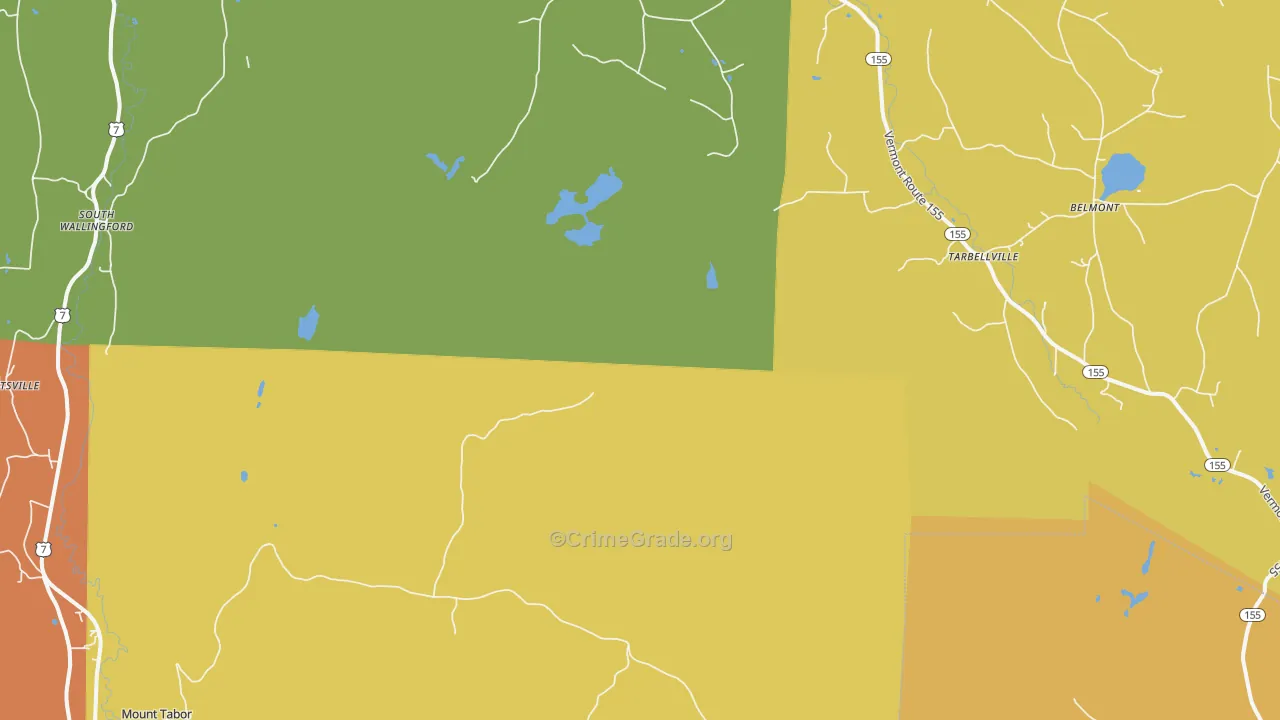 Tarbellville, VT Map of Vandalism Rates