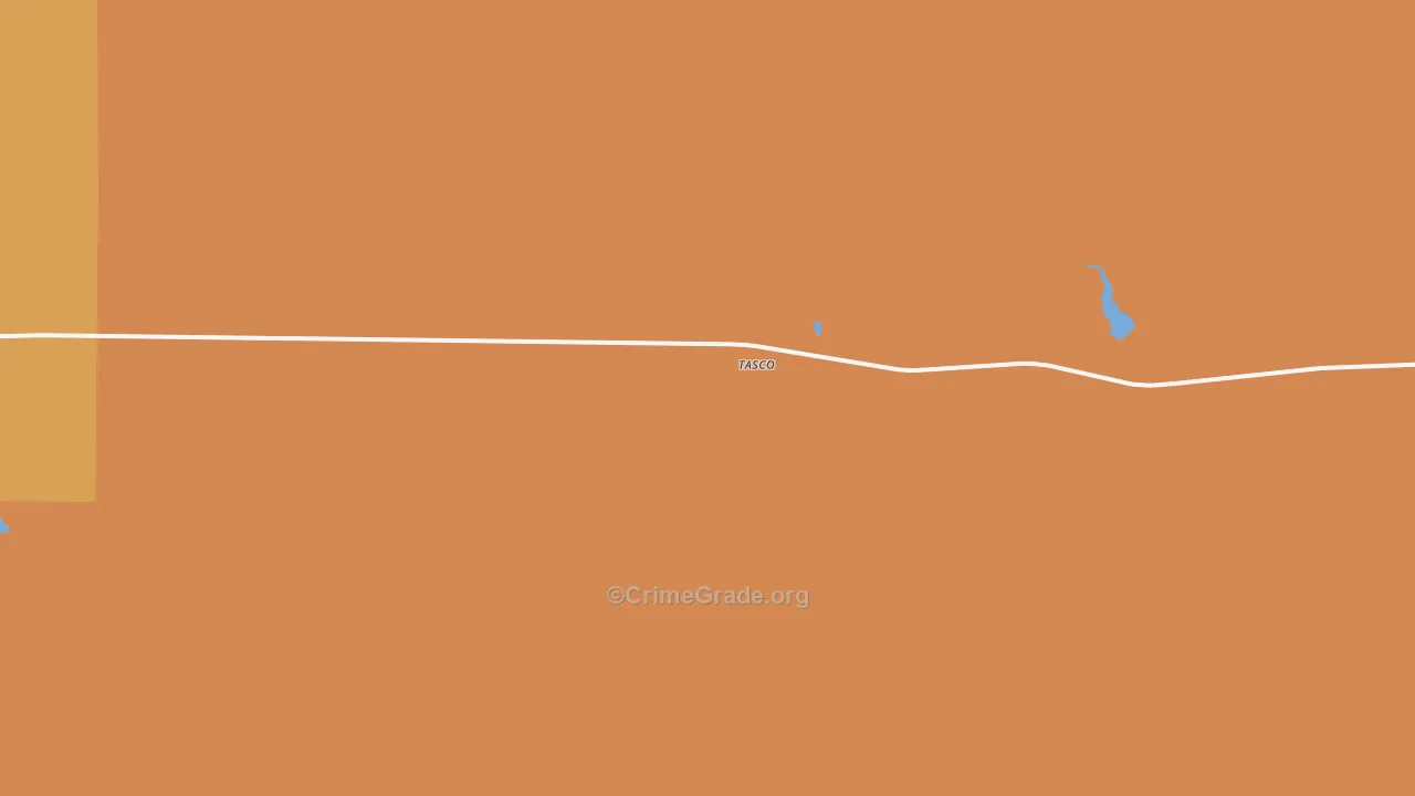 Tasco, KS Map of Vandalism Rates