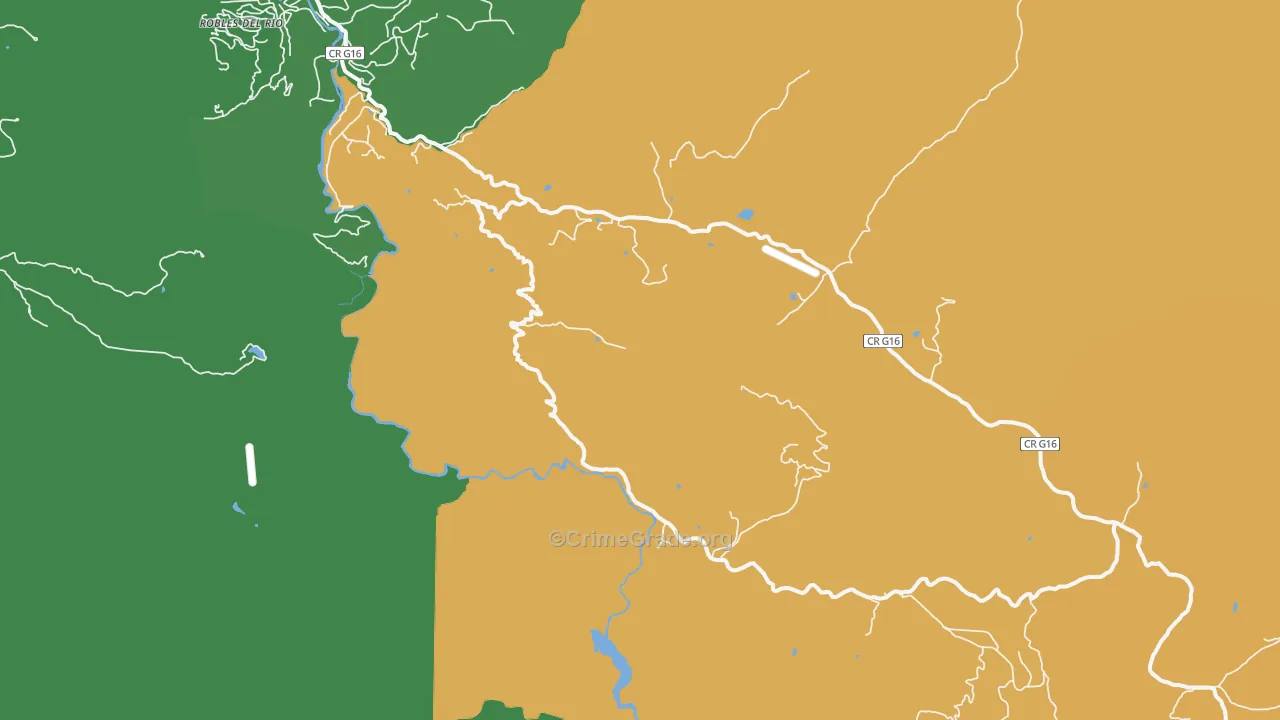 Tassajara Hot Springs, CA Map of Vandalism Rates