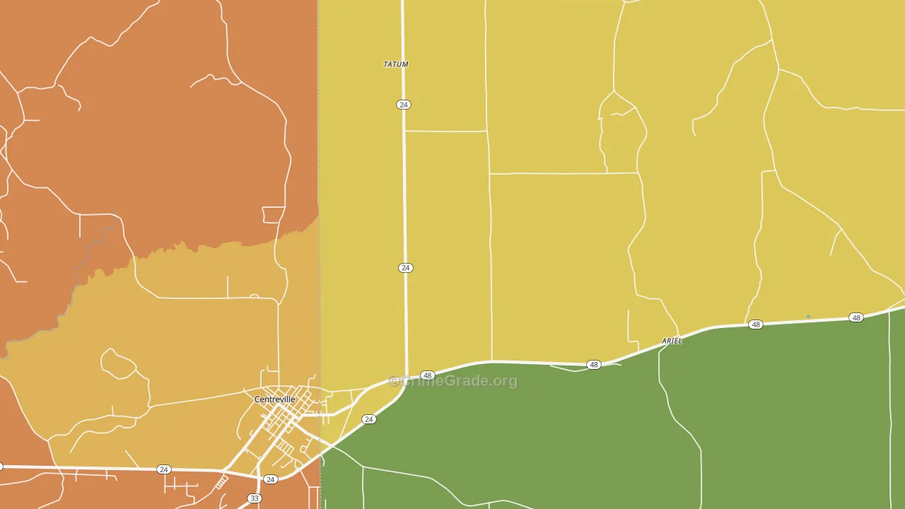 Tatum, MS Map of Vandalism Rates