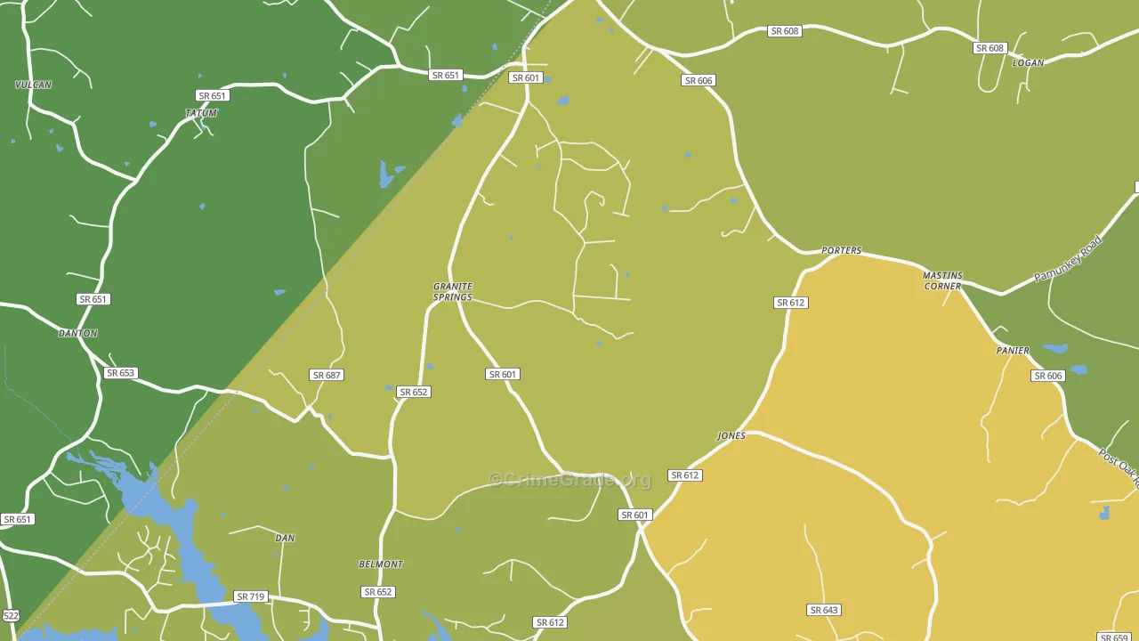 Tatum, VA Map of Vandalism Rates