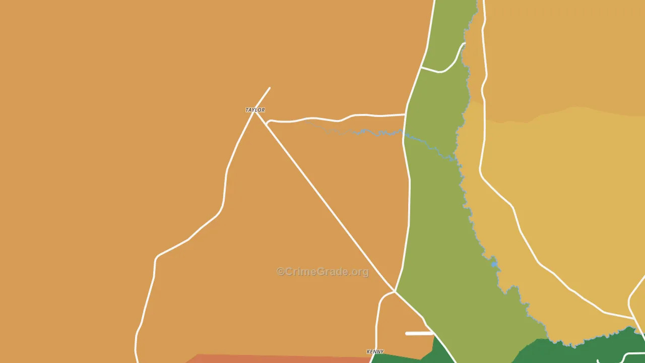 Taylor, FL Map of Vandalism Rates