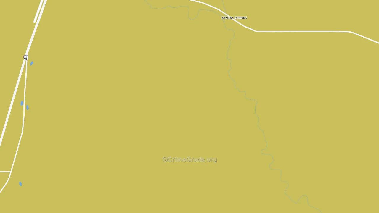Taylor Springs, NM Map of Vandalism Rates