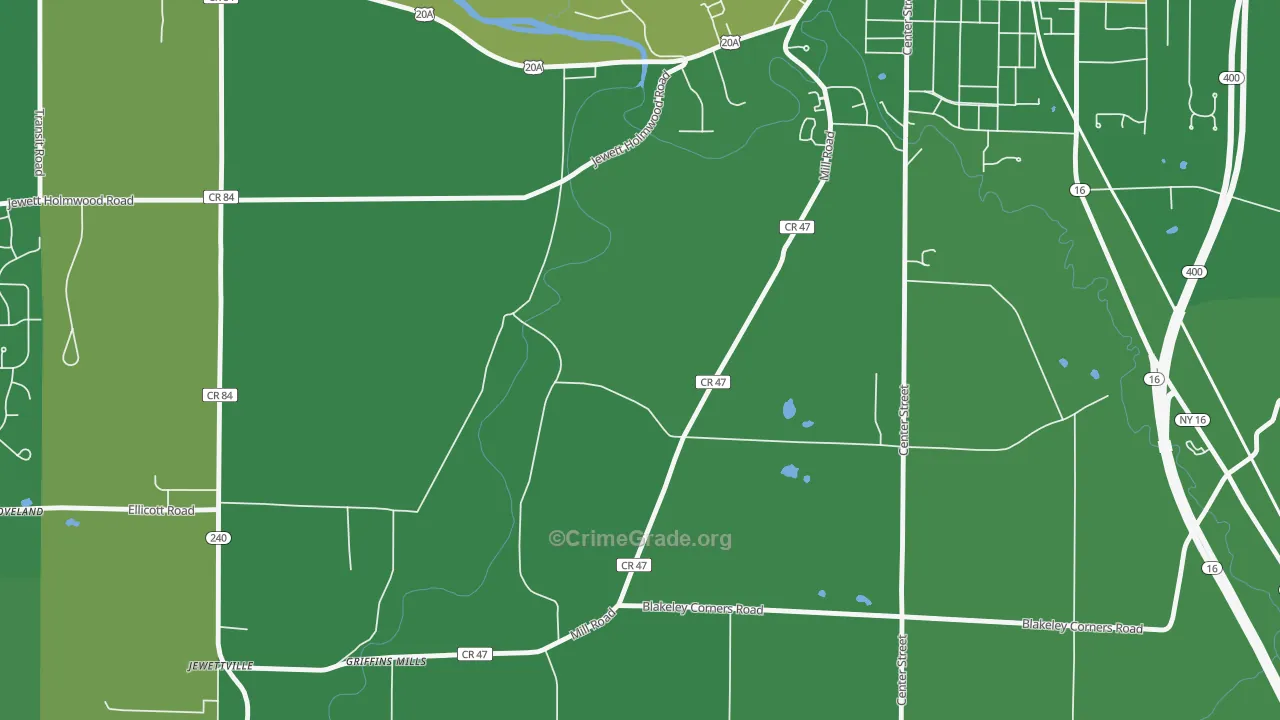 Taylorshire, NY Map of Vandalism Rates