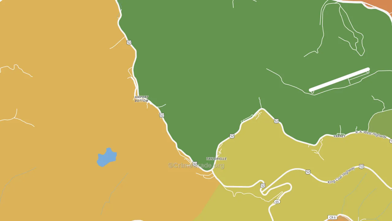 Taylorville, WV Map of Vandalism Rates