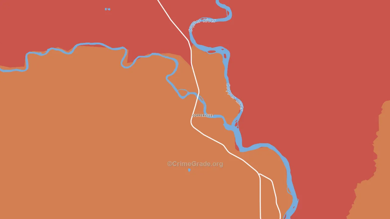Tazlina, AK Map of Vandalism Rates