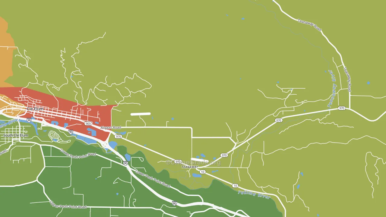 Teanaway, WA Map of Vandalism Rates