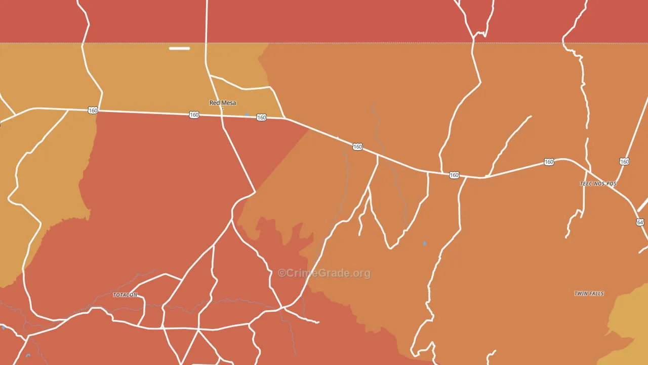 Teec Nos Pos, AZ Map of Vandalism Rates