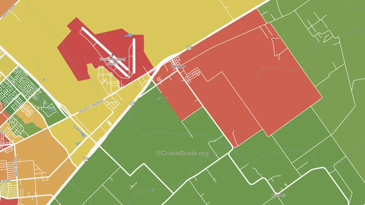 Telferner, TX Map of Vandalism Rates