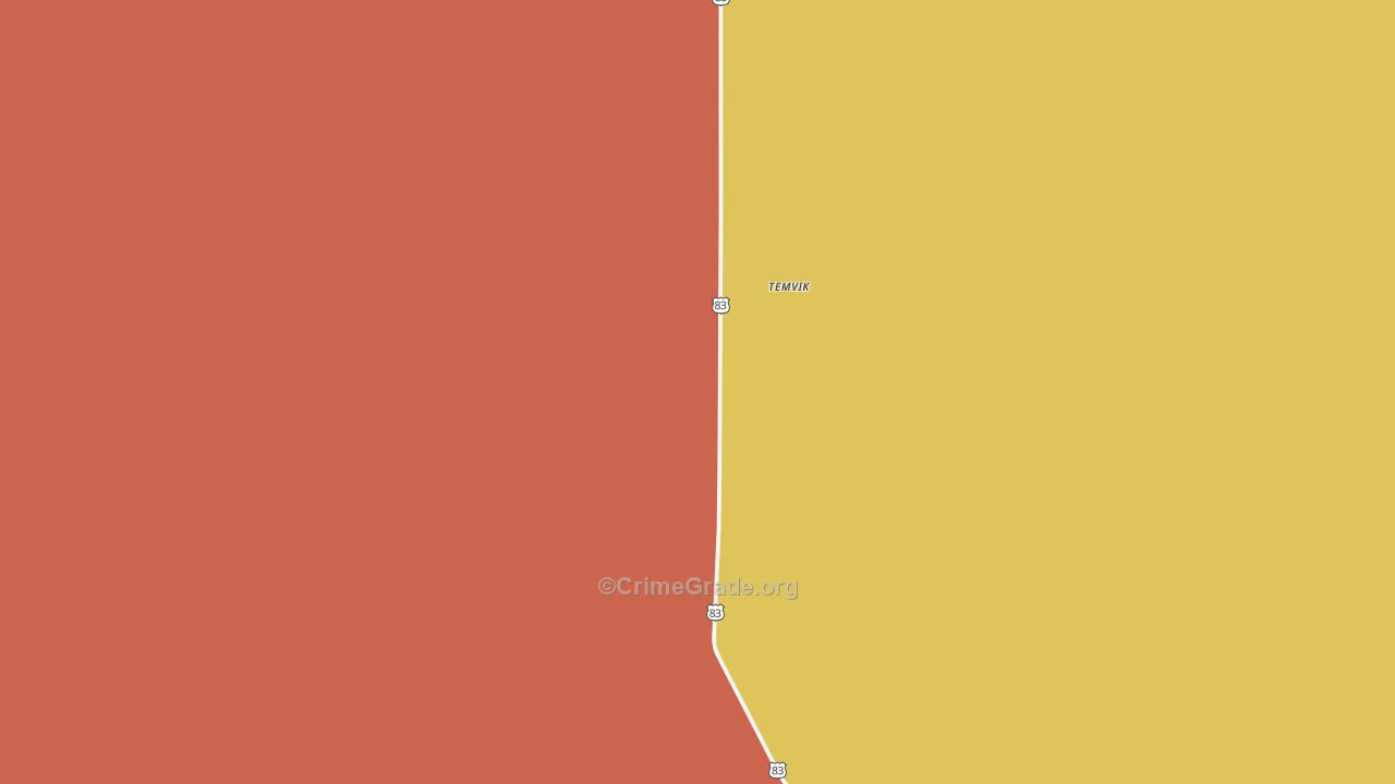 Temvik, ND Map of Vandalism Rates
