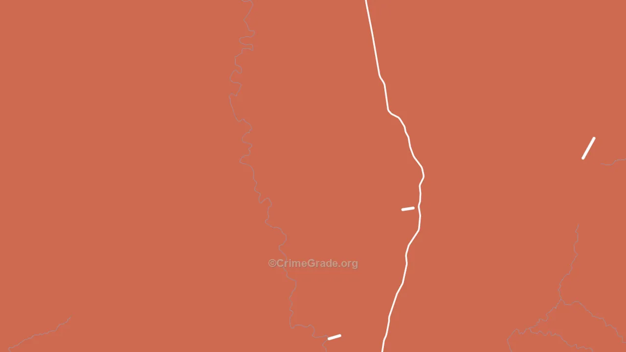 Terlingua, TX Map of Vandalism Rates