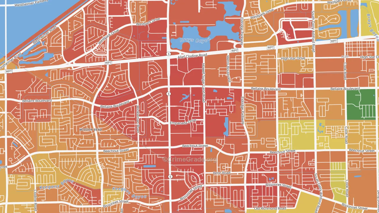 Terra del Sol, Houston, TX Map of Vandalism Rates