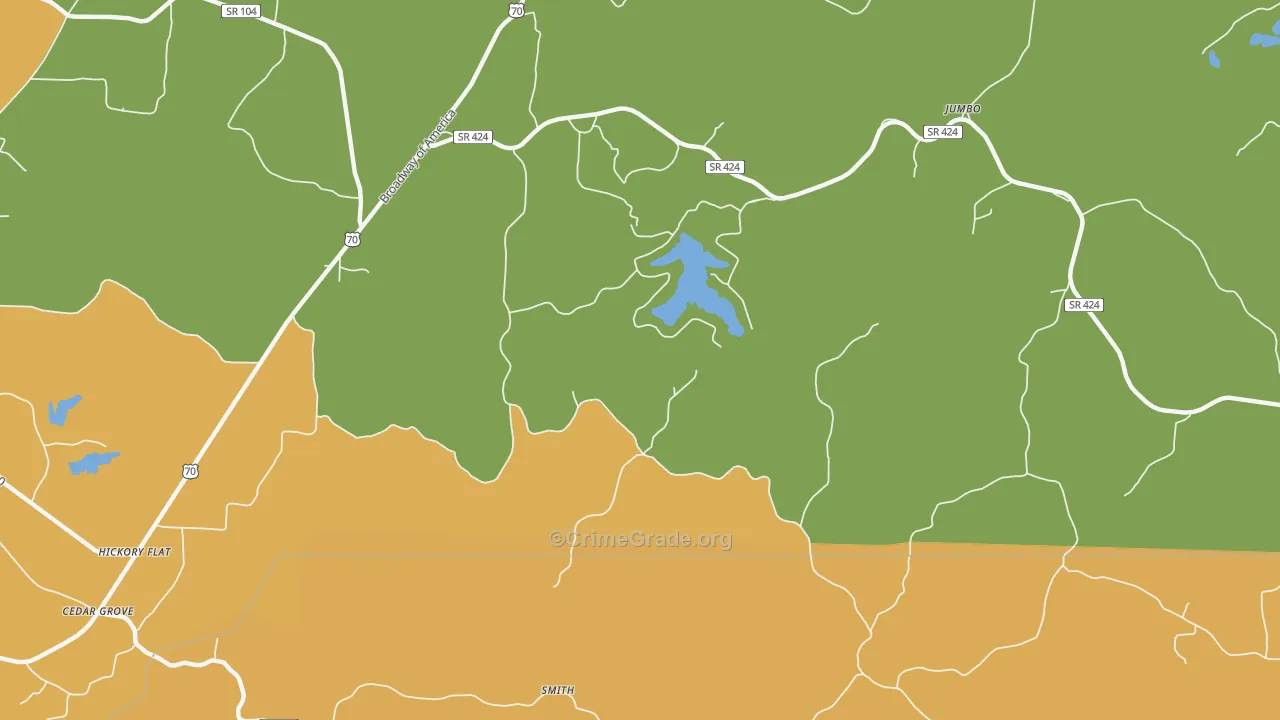 Terry, TN Map of Vandalism Rates
