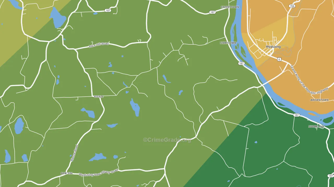 Terrytown, PA Map of Vandalism Rates