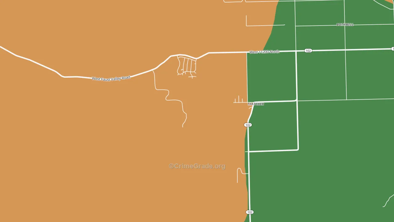 Thatcher, UT Map of Vandalism Rates