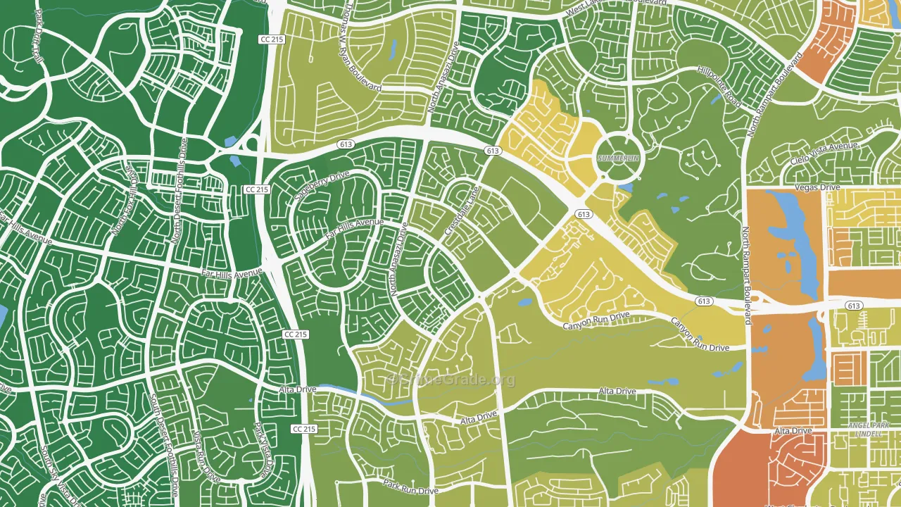 The Crossing, Las Vegas, NV Map of Vandalism Rates