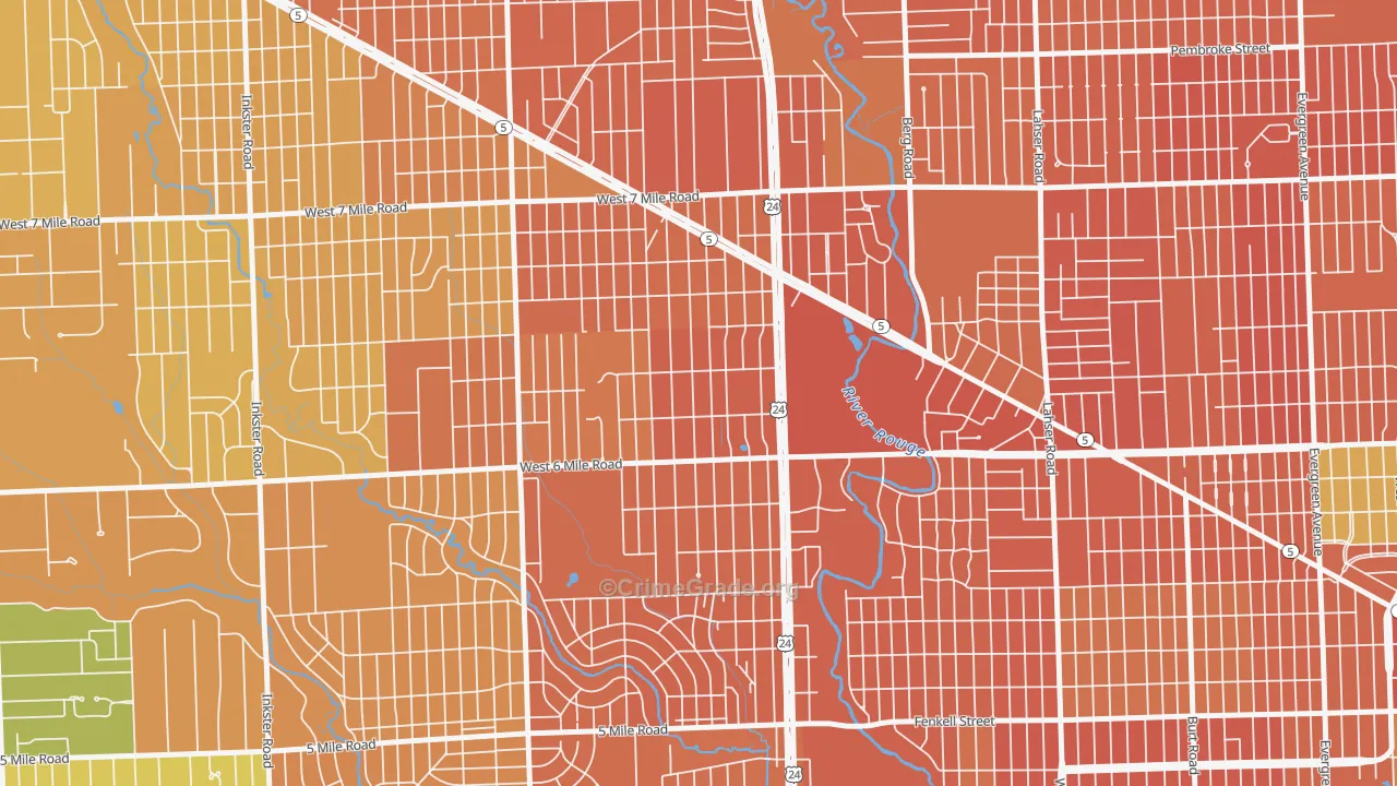 The Eye, Detroit, MI Map of Vandalism Rates