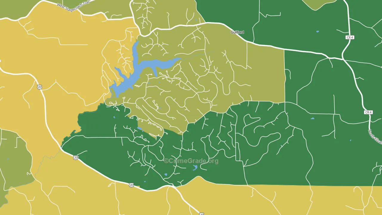 The Galena Territory, IL Map of Vandalism Rates