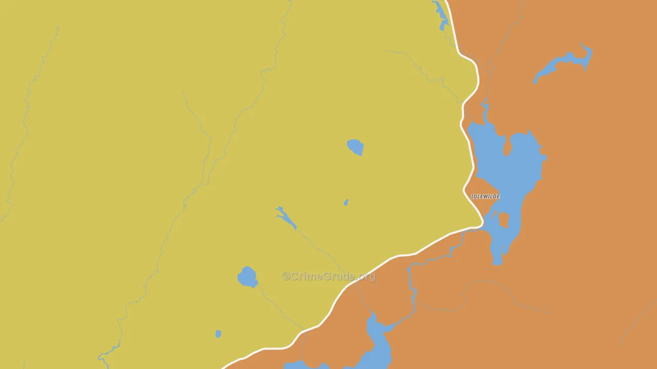 The Glen, NH Map of Vandalism Rates
