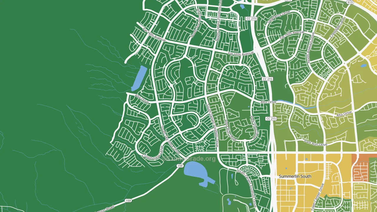 The Paseos, Las Vegas, NV Map of Vandalism Rates