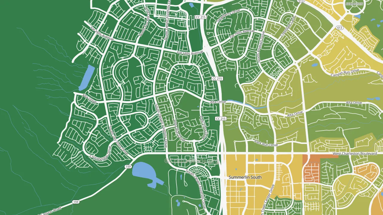 The Vistas, Las Vegas, NV Map of Vandalism Rates