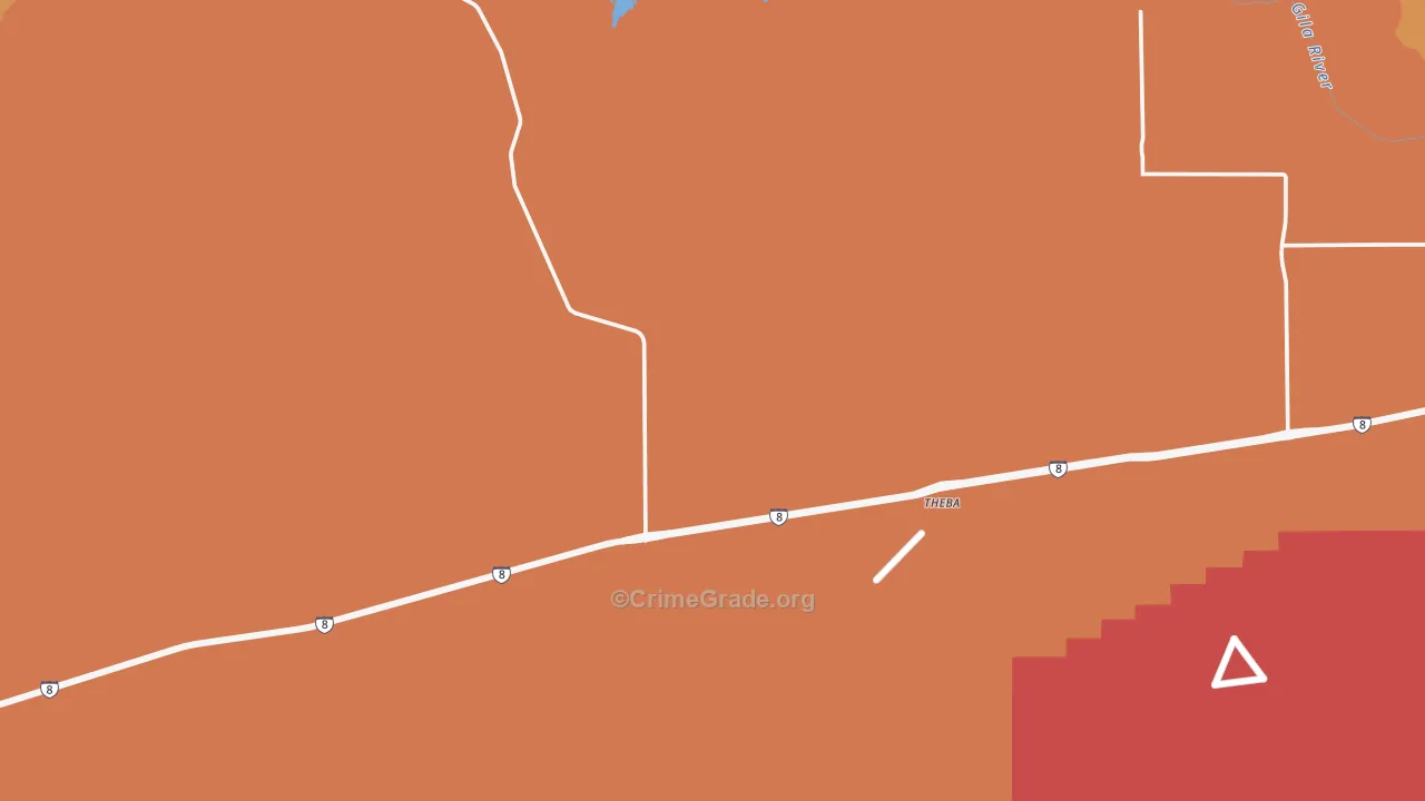 Theba, AZ Map of Vandalism Rates