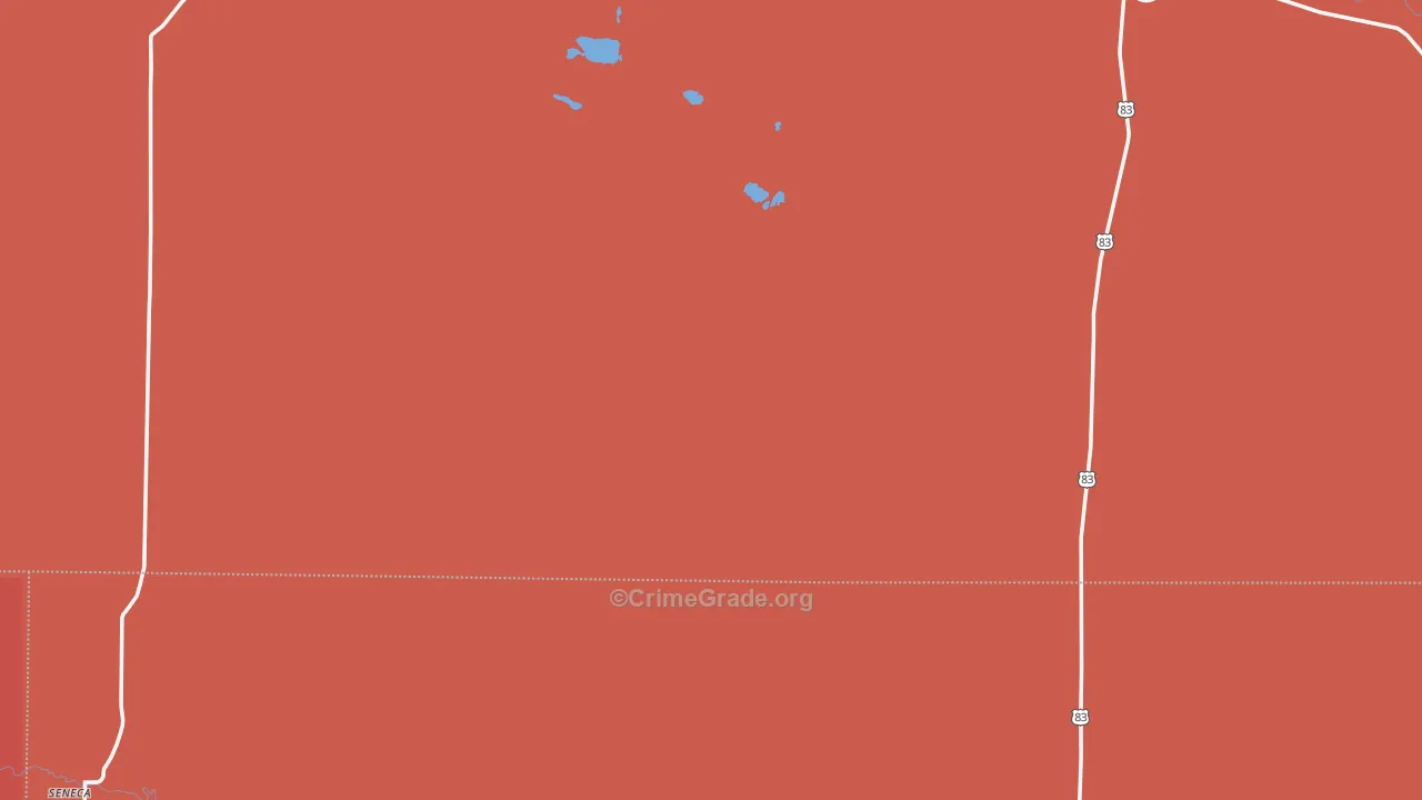 Thedford, NE Map of Vandalism Rates