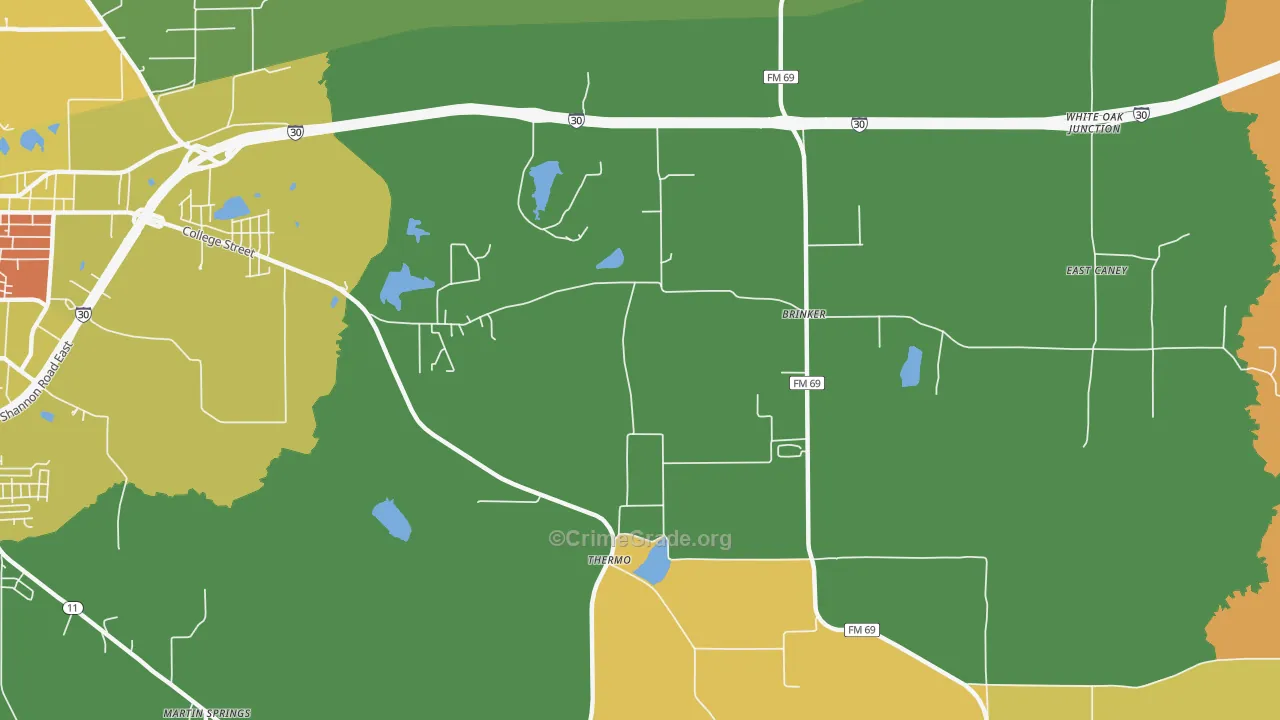 Thermo, TX Map of Vandalism Rates